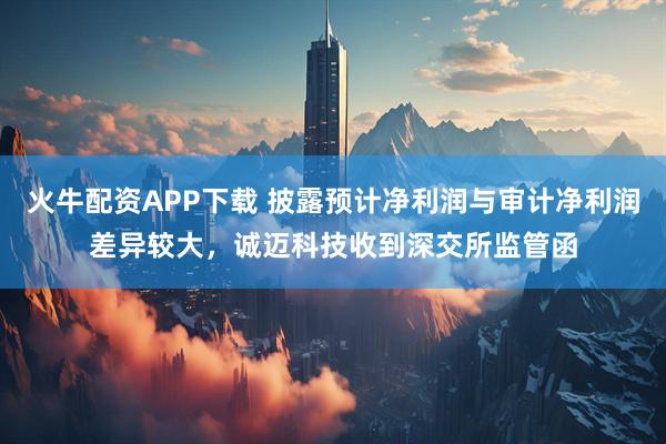 火牛配资APP下载 披露预计净利润与审计净利润差异较大，诚迈科技收到深交所监管函